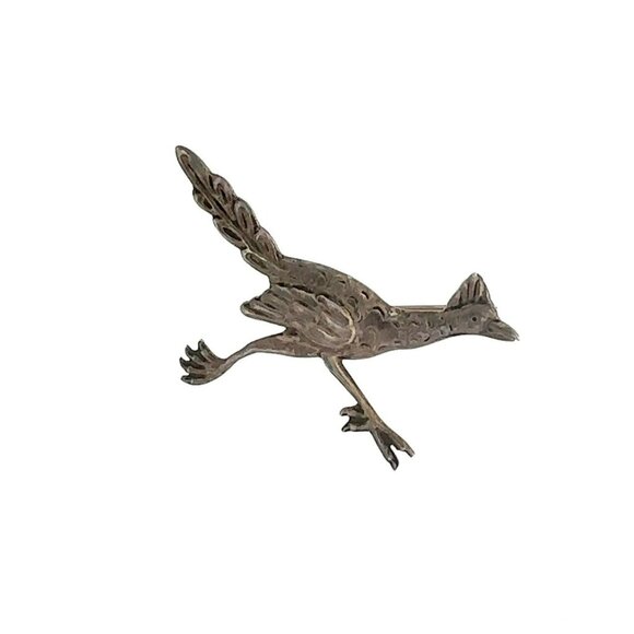 VTG EDP E De Pichardo Taxco Mexico Sterling Silver Roadrunner Bird Brooch Pin! 9 - Picture 1 of 7